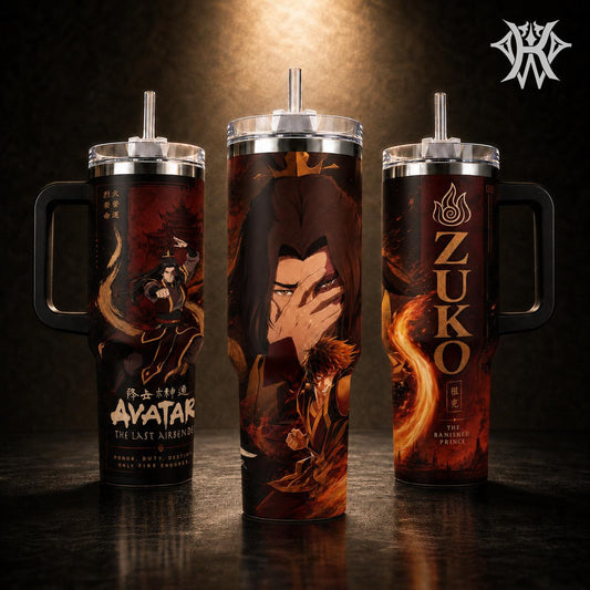 Zuko The Last Airbender Fire Nation Insulated Tumbler 20oz 40oz Cup