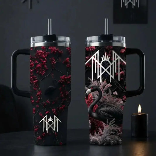 Rock Band Tour Insulated Drinkware Tumbler - 20oz/40oz Fade-Proof Art Straw Cup, Hot & Cold Lover Sleep Token Fan Gift Vacuum Flask