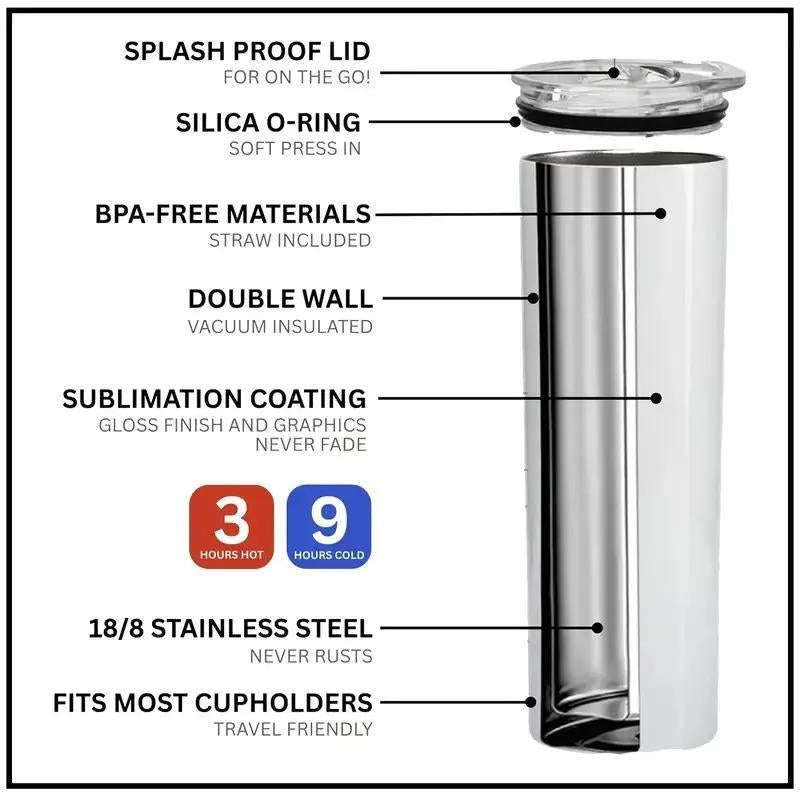 T.Law - OP Stainless Steel Insulated Travel Tumbler With Handle 20oz 40oz Surgeon Of Death Anime Design