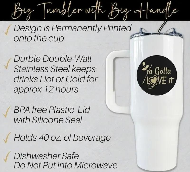 T.Law - OP Stainless Steel Insulated Travel Tumbler With Handle 20oz 40oz Surgeon Of Death Anime Design