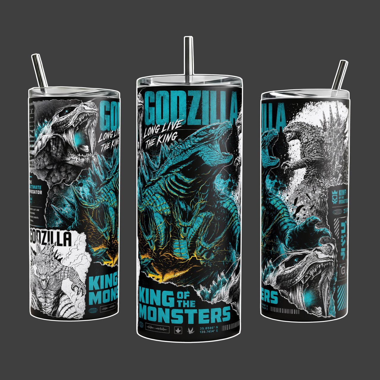 Godzilla King of Monsters Kaiju Tumbler | 20oz & 40oz